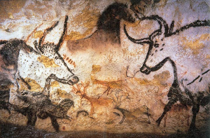 Lascaux Cave Paintings, c. 17,300 BP · Wikimedia Commons (PD)
